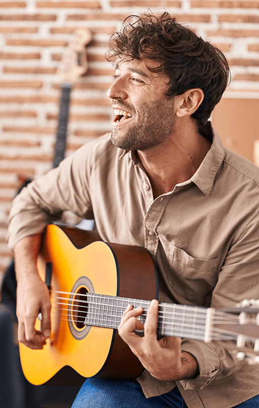 Man playing guitar 